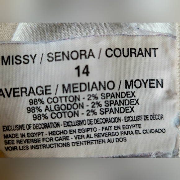 Gloria Vanderbilt Amanda Women's Classic Jeans Stonewood/Cream Stretch Cotton 14 - Picture 13 of 16